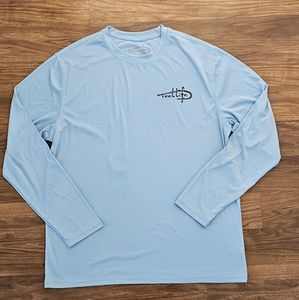 Reel Life Long Sleeve Shirt Size L Color Sky Blue UV protection